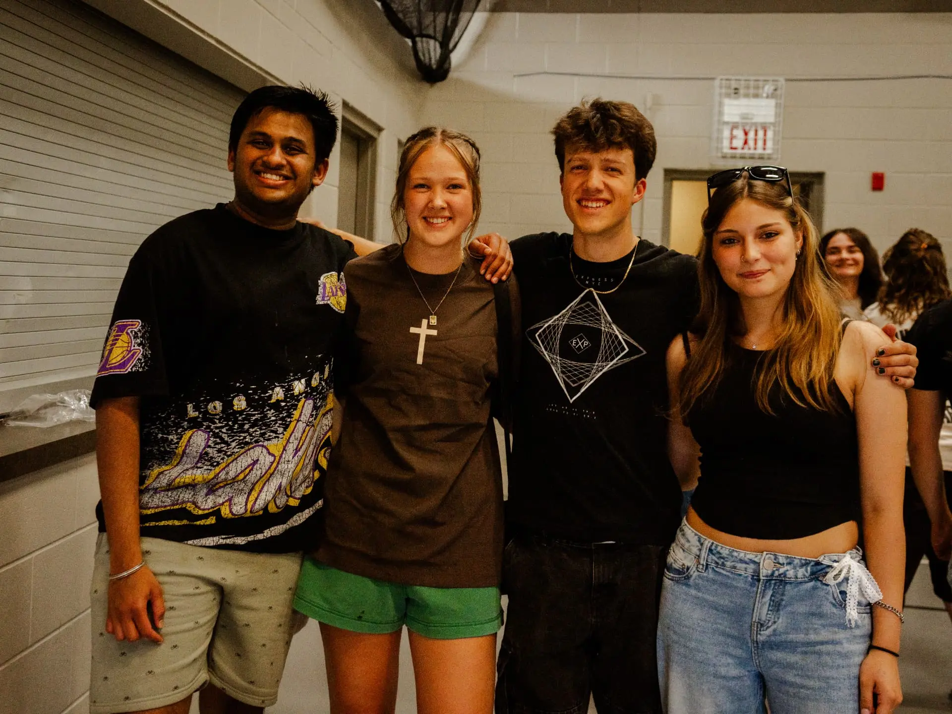 Friends from the Souled Out community gathered arm in arm